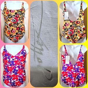 #424 Gottex- Multicolored Floral Swimsuits - various colors and sizes